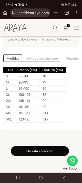 Vestido de Novia Araya Blanco Talla 2XL