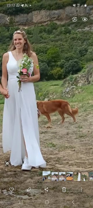 Vestido de Novia Araya Blanco Talla 2XL