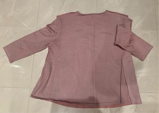 Jersey rosa claro doble tejido