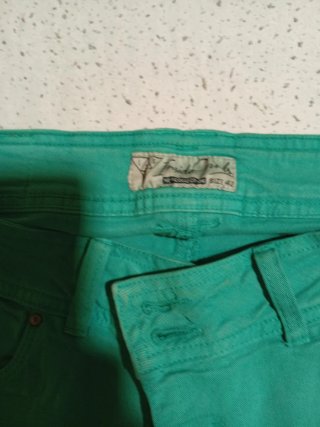Pantalón elástico verde