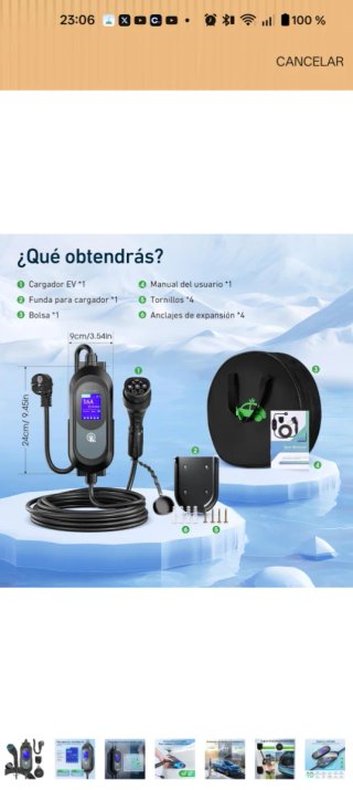 Cargador EV 16A