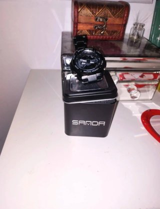 Reloj hombre negro mate