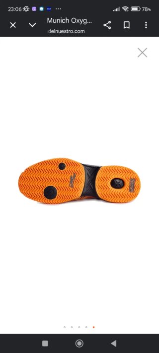 Zapatillas pádel Munich Oxygen 28 Gris Naranja