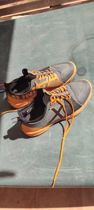 Zapatillas pádel Munich Oxygen 28 Gris Naranja