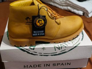 Botas Panama Jack Cuero Hombre Amarillo