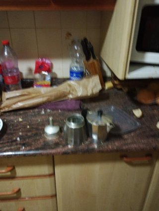 Cafetera italiana de aluminio