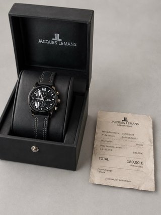 Reloj Jacques Lemans Negro/Plata