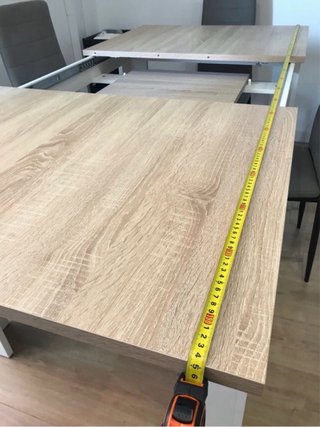 Mesa comedor extensible madera 140/195x90