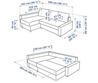 SOFÁ CHAISELONGUE CAMA IKEA FRIHETEN + MESA