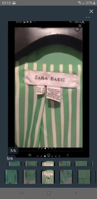 Gabardina corta Zara verde