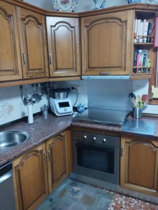 Muebles de cocina madera y metal