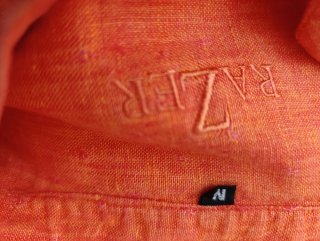 Set 2 /:Camisa azul y camisa naranja lino, talla M
