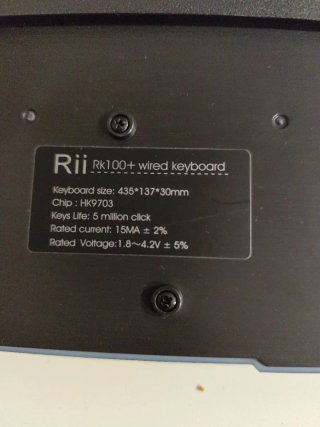 Teclado Rii USB Negro
