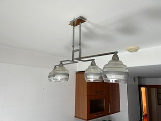 Lámpara de techo moderna cristal y metal