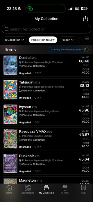 Colección Cartas Pokémon