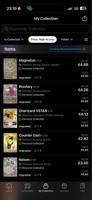Colección Cartas Pokémon