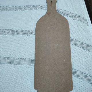 Cartel Decorativo Madera Botella Wine