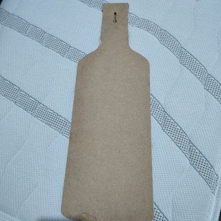 Cartel Decorativo Madera Botella Wine