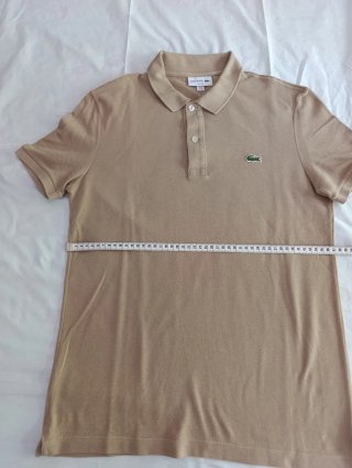 Polo Lacoste Slim Fit Talla M Beige
