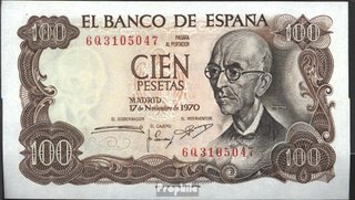 Billete 100 pesetas 1970