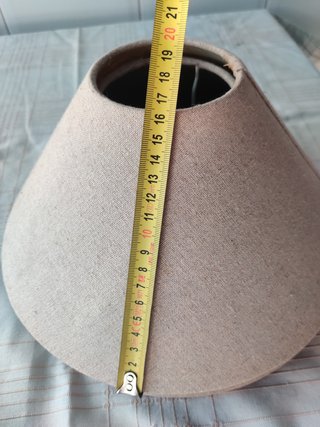 2 Pantallas Lámpara Beige Lino