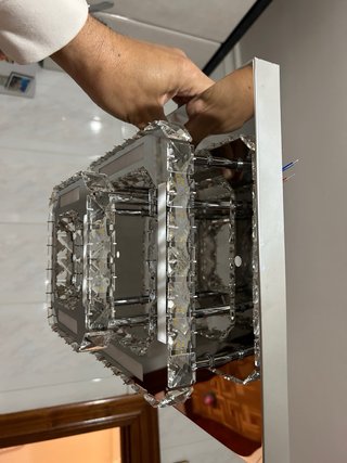 Lámpara de techo moderna cristal