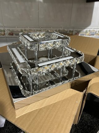 Lámpara de techo moderna cristal