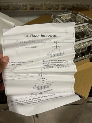 Lámpara de techo moderna cristal