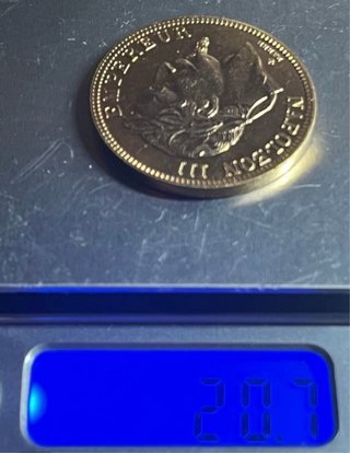 Moneda Napoleón III 1862 Baño Oro