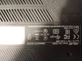 Portátil ASUS i7 Preto e Vermelho