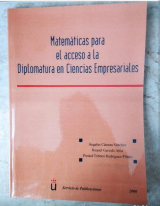Matemáticas para el acceso a ciencias empresariale