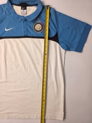Inter Milan Vintage Rugby Shirt FCB Polo Navy Whit