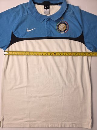 Inter Milan Vintage Rugby Shirt FCB Polo Navy Whit