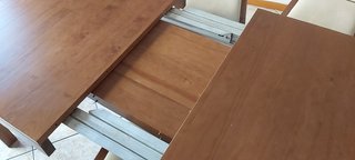 Conjunto Sala Jantar Madeira e Vidro