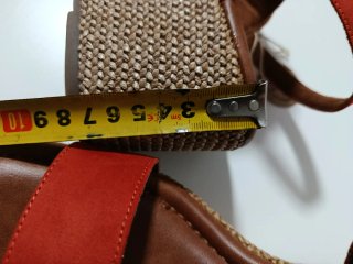 Sandalias cuña tacón naranjas