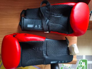 Guantes de boxeo JNR rojos