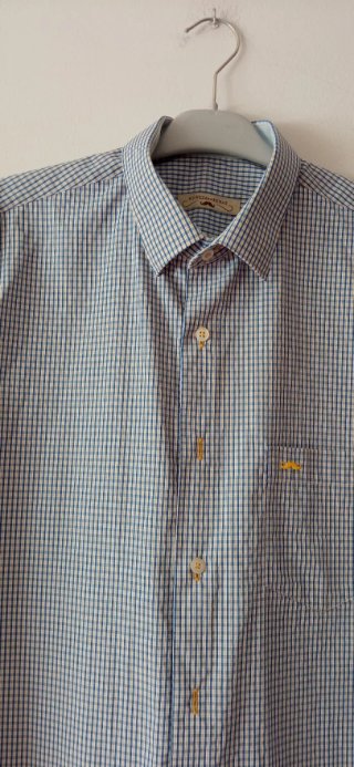 Camisa de cuadros manga corta talla 5