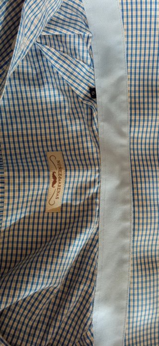 Camisa de cuadros manga corta talla 5
