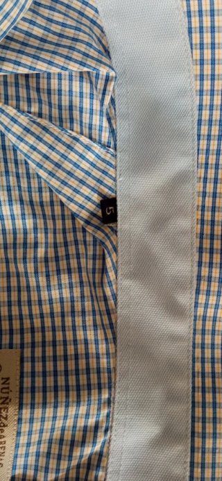 Camisa de cuadros manga corta talla 5