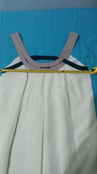 Vestido Bimba y Lola Beige/Blanco