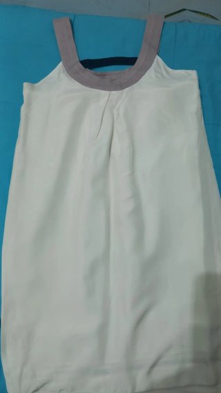 Vestido Bimba y Lola Beige/Blanco