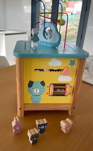 Cubo Actividades Madera Bebé 12 Meses
