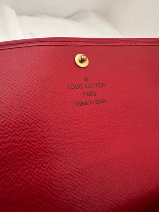 Portafoglio Louis Vuitton Rosso