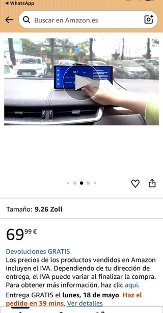 Pantalla Smart Screen para coche