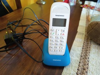 Teléfono Inalámbrico Daewoo Blanco y Azul