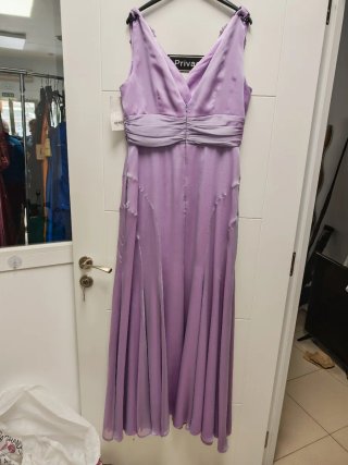 Vestido largo lila fiesta