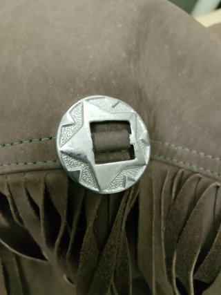 Chaqueta ante Trucco flecos M