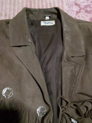 Chaqueta ante Trucco flecos M