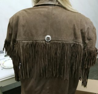 Chaqueta ante Trucco flecos M