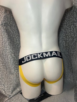 Calzoncillo Jockmail Negro y Amarillo Talla M.